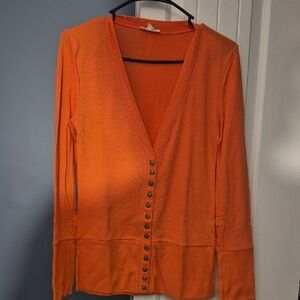 Urban Outfitters Orange Cardigan Sweater